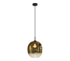 Pakabinama liustra MIRROR ant laido 1xE27/14W/230V, dūminės aukso spalvos