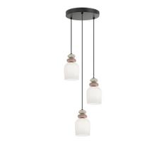 Pakabinamas šviestuvas ant laido HILDA 3xE14/40W/230V juodas/rudas