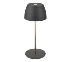 Briloner -LED reguliuojama įkraunama jutiklinė lauko stalinė lempa MINI LED/2,5W/5V IP44 1800 mAh antracitas