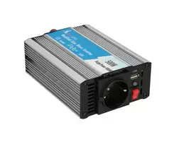 Extralink CAR VOLTAGE CONVERTER 12V - 230V, 500W, MODIFIED SINUS OPIM-500W maitinimo adapteris / inverteris Universalus Aliuminis