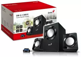 „Genius“ kolonėlė su garsiakalbiais SW-2.1 300 ver.II, 2.1, 10 W, juodos spalvos