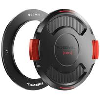 Freewell FW-L1-BL67, 67mm pagrindo žiedas su dangteliu, NFC, 5.7g, 89.3mm, 4.8mm, 25.9g, 102.9mm, 6.1mm