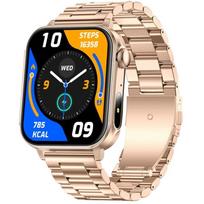 Colmi P80 išmanusis laikrodis, plienas, auksas, 1,83" HD, Bluetooth 5.3, IP67, 280 mAh, 100+ sporto režimų