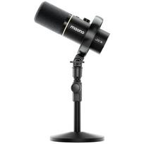 Maono PD200W dinaminis mikrofonas, 2.4GHz, 60m atstumas, 60h baterija, USB-C/XLR, kardioidinis, 30mm, RGB, triukšmo slopinimas