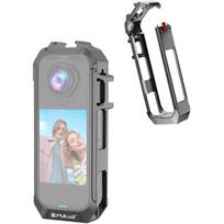 Puluz metalinis apsauginis dėklas Insta360 X4 Air, PU1063H, pilkas, aliuminio lydinys, 5.5x2.1x12.9cm, magnetinis pagrindas