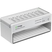 LINOGY universalus AA/AAA įkroviklis P1160365, USB-C 5V 3A, 8 įkrovimo lizdai, 40 saugojimo lizdai, Li-ion, Ni-MH, NiCd