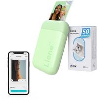 Liene Pearl KW001-65024, 2x3" nuotraukų spausdintuvas, Zink, Bluetooth 5.0, USB-C, 500 mAh, 183 g, žalias