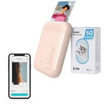 Liene Pearl KW001-65023, 2x3" nuotraukų spausdintuvas, Zink, Bluetooth 5.0, USB-C, 500 mAh, rožinis