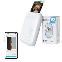 Liene Pearl KW001-65022, 2x3" nuotraukų spausdintuvas, Zink, Bluetooth 5.0, USB-C, 500 mAh, baltas