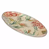Sea Life Melamine Oval Tray - 52 x 30 cm