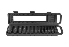 AWTOOLS IMPACT SOCKET SET 1/2" 13pcs. 10-32mm BLACK LINE
