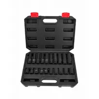 AWTOOLS IMPACT SOCKET SET 1/2" 20pcs. BLACK LINE