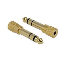Adapter AV Delock Jack 6.35mm - Jack 3.5mm złoty (65361) | 65361 | 4043619653614