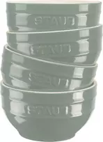 STAUB SERVING Set of 4 bowls 12 cm, eucalyptus