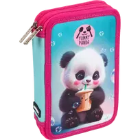 Penalas deVENTE Yummy Panda, dviejų skyrių, 21x14x5,2 cm, rožinės spalvos