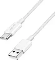 LogiLink USB 2.0 laidas Type-C (C) į A (A) nailoninis, 60 W, baltas - CU0322