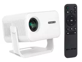 Nešiojamas projektorius BLOW AndroidTV FullHD MaxView, baltas