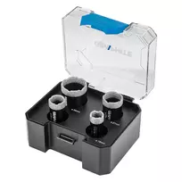 Deimantiniai grąžtai (18, 22, 27, 35 mm), 4 vnt. rinkinys