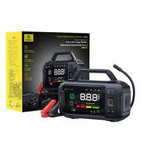 Automobilio užvedėjas, BASEUS išorinė baterija, automobilio užvedimo įrenginys (boosteris), žibintuvėlis 21600mAh, kompresorius + gnybtai