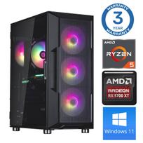 Stacionarus kompiuteris Intop RM68378WH AMD Ryzen 5 3600, DDR4 64GB, SSD+HDD 500GB 2 TB, AMD Radeon RX 6600 8GB GDDR6, Windows 11 Home