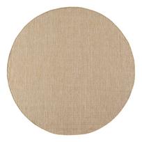 Smėlio spalvos apvalios formos lauko ir vidaus kilimas ø 120 cm Mira 1450 – Ayyildiz Carpets