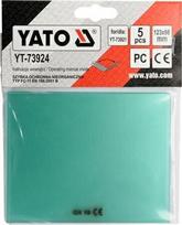 Yato Suvirinimo kaukės stiklas YT-73924, 5vnt, P.C, 123x98mm, FC-11 EN 166:2001 B