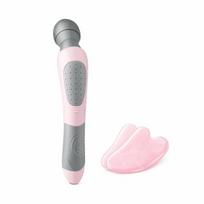 Elektrinis masažuoklis, guašos tabletės, 1 vnt., Black [with Gua Sha Scraper]