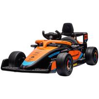 Vaikiškas pedalinis kartingas McLaren F1 su spoileriu, 115,5 cm, oranžinis