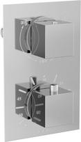 Mexen Cube termostatinis vonios-dušo maišytuvas su 2 išėjimais, chromas - 77502-00, Mexen Cube termostatinis vonios-dušo maišytuvas su 2 išėjimais, chromas - 77502-00