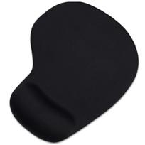 Juoda ergonominė pelės kilimėlė su riešo atrama, neslystanti