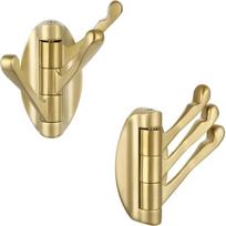 Pasukami rankšluosčių kabliukai, metaliniai, auksiniai, 2 vnt. pakuotėje