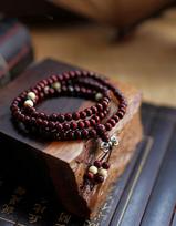 Pulseras 108 Beads 6Mm Natural Sandalwood Buddhist Buddha Wood Prayer Bead Mala Unisex Men Bracelets & Bangles Jewelry Bijoux brown