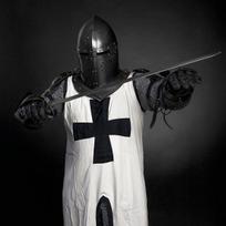 Men’s Black Templar Knight Armor Authentic Medieval Crusader Costume for LARP, Cosplay  Collectors