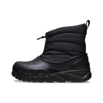 Crocs DUET MAX BOOT Leather Soft Booties Unisex Black 41-42 juoda