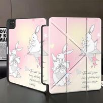 Tablet Case For iPad Air 4 5 M3 M2 1 2 M4 11inch Pro 11th 10th 9th 8th 7th 12.9inch Mini 6 7 Pro 2025 Holder Cover Bowsuit iPad Mini 6 8.3 white