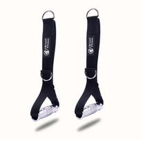 3 In 1 Fitness Adjustable Size Metal Gym Handles Triceps Rope Cable Machine Attachments for Pulley LAT Pull Down System Work Practical Use