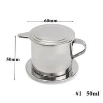 Tool Moka Pots Portable Maker Infuser Stainless Steel Vietnam Coffee Drop Filter 50ml