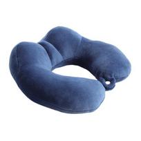 U-Shaped Pillow with Removable Cover Neck Support Pillow tamsiai mėlyna spalva