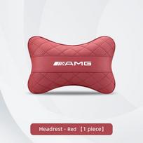Nappa odos automobilio galvos atramos kaklo pagalvėlė juosmens pagalvėlė padangos vožtuvo dangtelis Mercedes Benz AMG GLE GLS CLA CLE GLC CLS GLA W223 W213 ZF8 brown