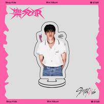 Stray Kids ROCK-STAR Acrylic Standee Figure 8Pcs Set Double Sided Desk Decor Kpop Idol Collectible Merchandise HYUNJIN black