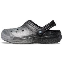 Crocs Classic Clog Comfortable Versatile Beach Sandals Women's 'Black Silver' 36-37