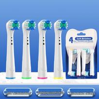 Oral-B Compatible iO Electric Toothbrush Replacement Heads - Soft Bristles, Round Head Factory Price from 10 Pieces blue
