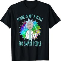 Rick and Morty School T-Shirt S įvairiaspalvis