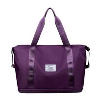 Travel bag expandable wet and dry separation sports yoga fitness bag short business trip luggage storage bag Simple style juoda