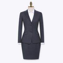 Navy Striped Professional Suit Set 48A 175/92A white