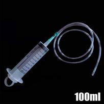 100ml/300ml/550ml Didelės Talpos Švirkštai Alyvos Siurblys Su 1m Žarna Augintinių Šėrimo Matavimo Siurblys Hidroponika Maistinės Medžiagos Didelis Švirkštas gray