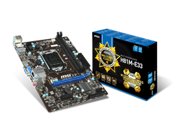 Pagrindinė plokštė MSI H81M-E33 (Atnaujinta) (Atnaujinta)