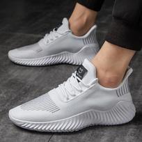 Summer Shoes Men Male Sneakers Breathable White Gym Casual Light Walking Plus Size Footwear 39 balta