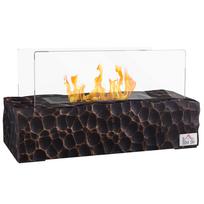 Stalinis bioetanolio židinys su 1,15 l degikliu ir 30–45 min.. Trukmė, Bio židinys su stiklo paneliumi ir gesintuvu, 33x16x18cm, Juodas 33 x 16 x 18 cm