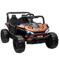 Vaikiškas elektrinis automobilis UTV Vaikiškas elektrinis bagis su 2,4 GHz nuotolinio valdymo pulteliu 2 varikliai 103L x 69W x 59H cm Ruda spalva 103 x 69 x 59 cm